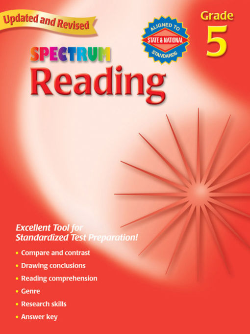 Title details for Spectrum Reading, Grade 5 by Spectrum - Wait list